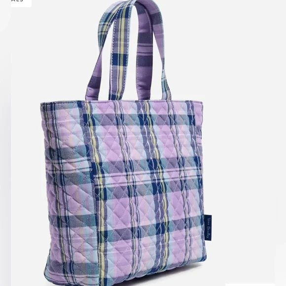 VERA BRADLEY Amethyst Plaid Lunch Tote - Picture 5 of 7